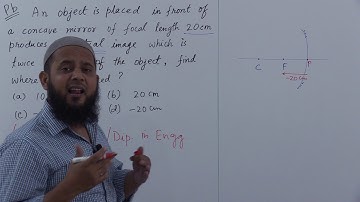 An object is placed in front of a concave mirror of focal length 20 cm produces a virtual image