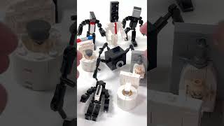 LEGO Skibidi Toilet sets | CameraHeads | Speakerman | TV Man | Unofficial Lego Sets Shorts