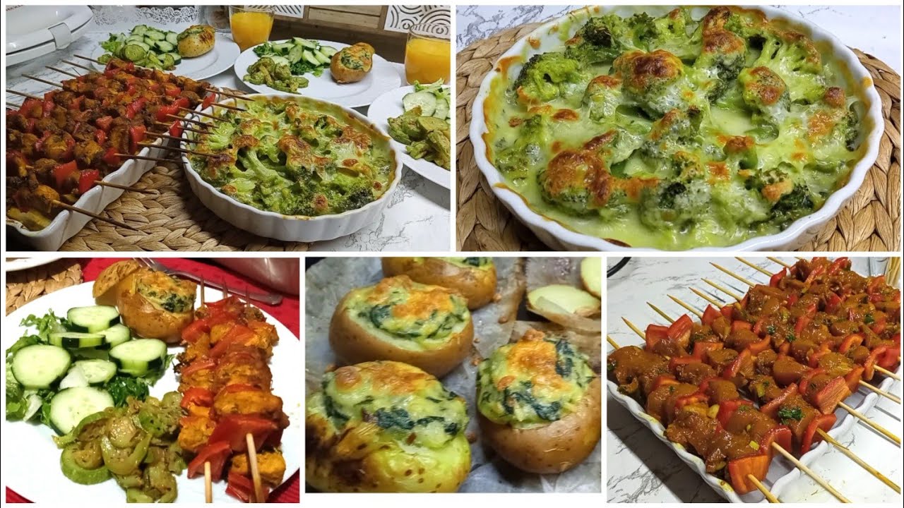 وجبة غذاء بشهيوات متنوعة ولذيذة مع طريقتي في تنظيم الوجبات اليومية توفير للوقت والمصروف