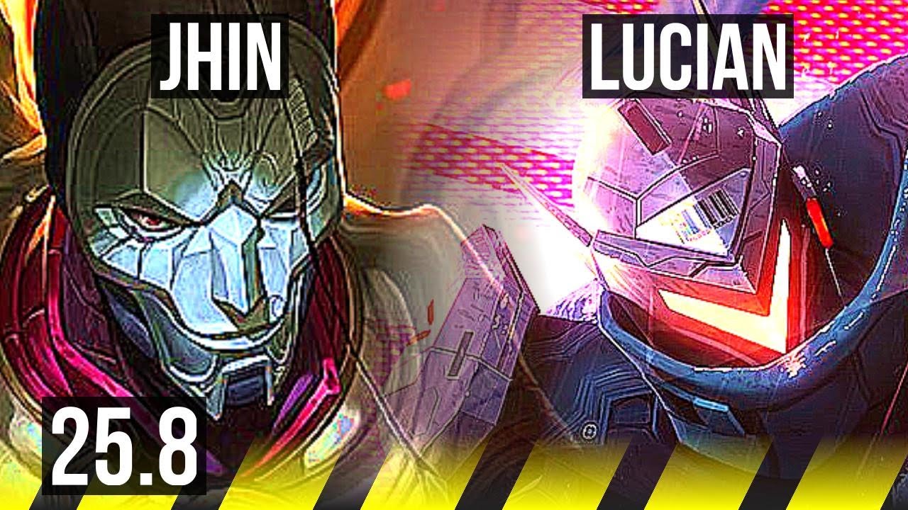 JHIN & LeBlanc vs LUCIAN & Taric (ADC) | 11/0/5, Legendary | KR Master | 25.8