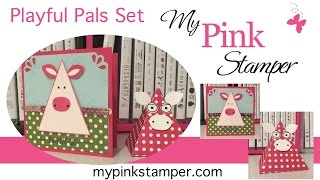 Stampin' Up's Playful Pals Piggy Card & Box - Episode 441 - YouTube