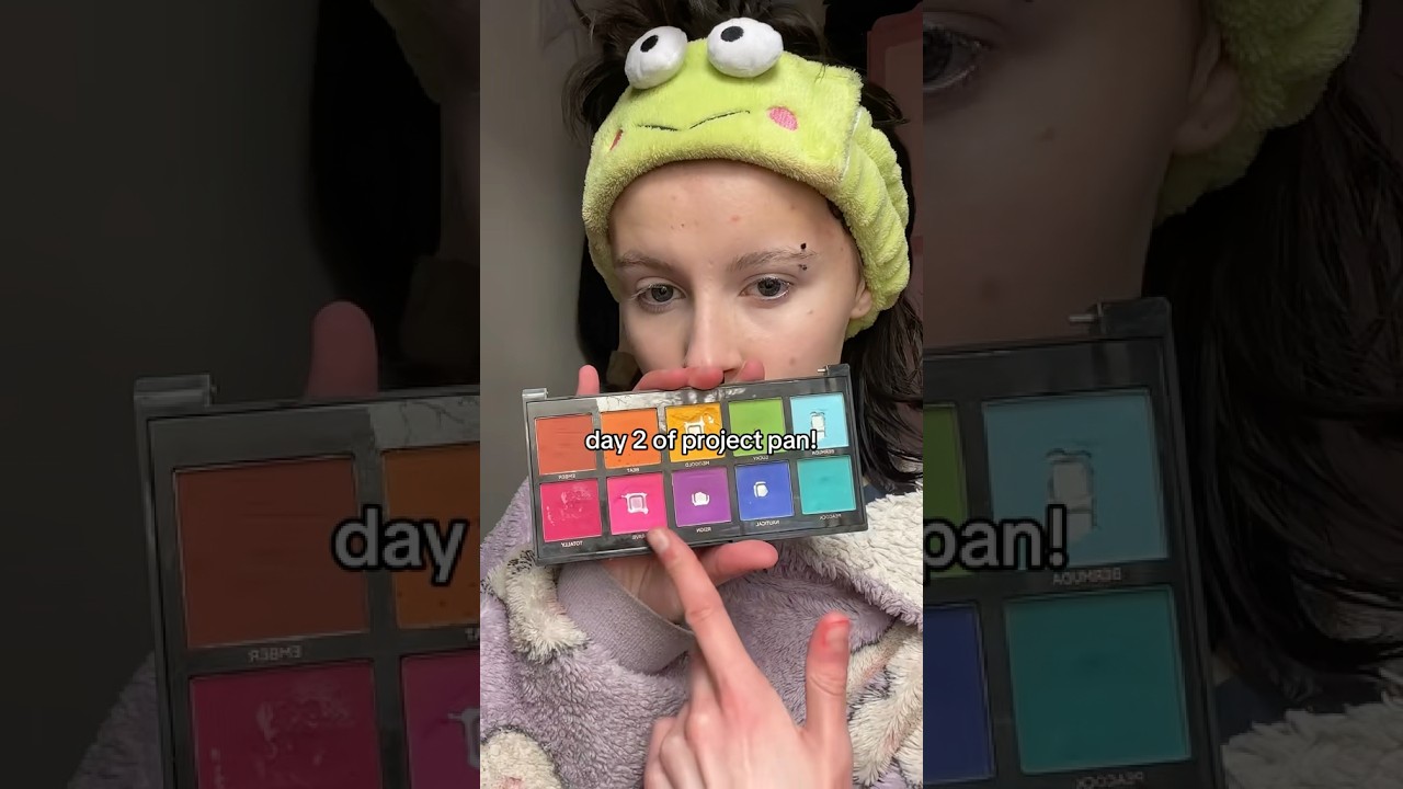 day two of project pan! pink makeup look :3  #makeuplook #projectpan #makeuptutorial