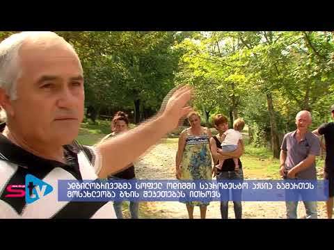 სოფელ ოდიშში ადგილობრივებმა საპროტესტო აქცია გამართეს