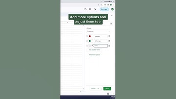 How to make dropdown chips in Google Sheets!!