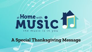 A Special Thanksgiving Message