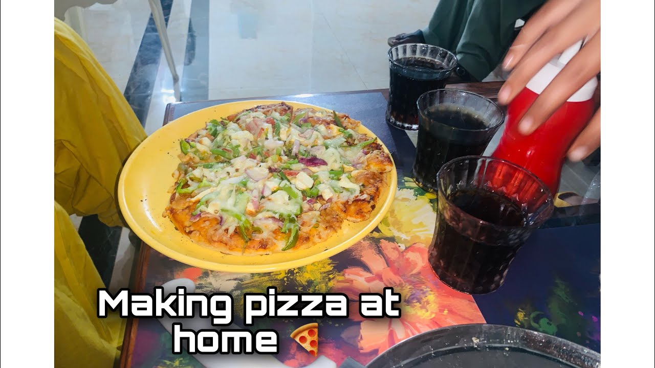 Making pizza at home 🍕 | PB46 Vlogger | Karan Rai |