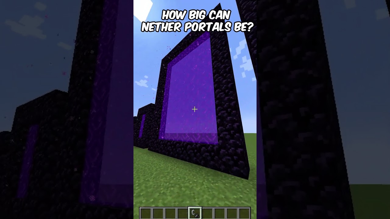 How Big Can Nether Portals Get? SUBSCRIBE!