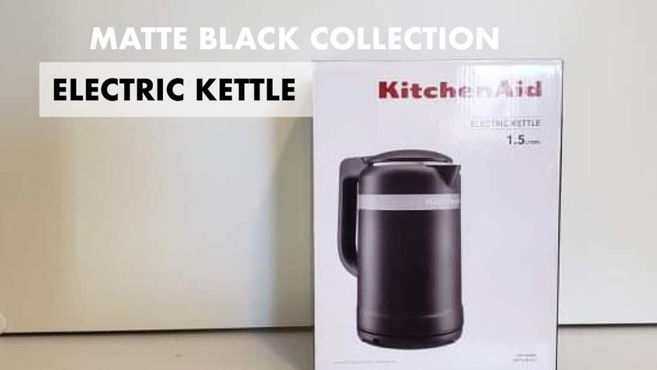 KitchenAid 1.25 L Electric Kettle - Black Matte