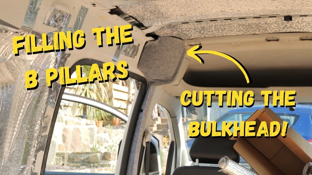 CUTTING THE BULKHEAD | How To Fill The B Pillars On A VW Caddy Maxi