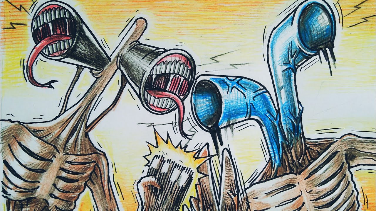 Siren head VS Pipe head (drawing) YouTube