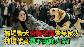 機場警犬突襲孕婦驚呆衆人,神操作竟救下兩條人命!#中老年 #家庭故事 #家庭 #生活 #爽文 #小说 #故事分享 #故事