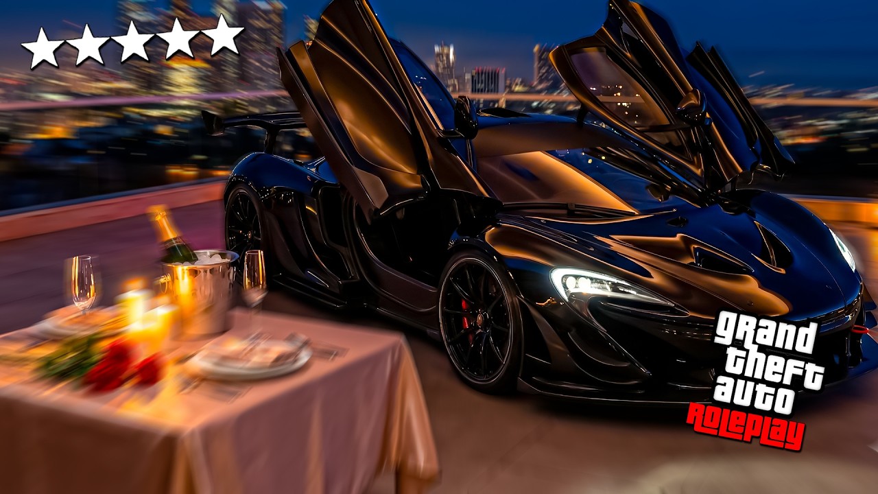 ASI FUE MI CITA con mi NOVIA en MI MCCLAREN P1 MODIFICADO de GTA5 RP