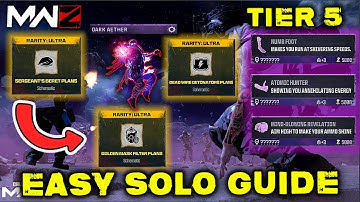 HOW TO Unlock ALL Schematics | EASY SOLO GUIDE (Dark Aether) Season 3 Reloaded | MWZ