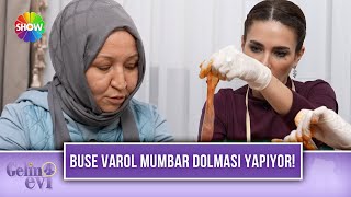 Şira Gelinin Annesi Sema Hanım, Mumbar Dolması Yapımını Gösteriyor Gelin Evi 1640. Bölüm