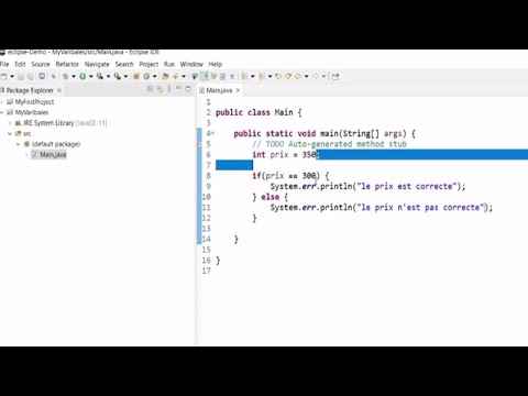 Introduction aux conditions avec le langage Java sur Eclipse