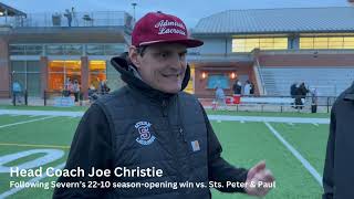 POSTGAME INTERVIEW: Varsity Boys Lacrosse vs. Sts. Peter & Paul (3/1/24)