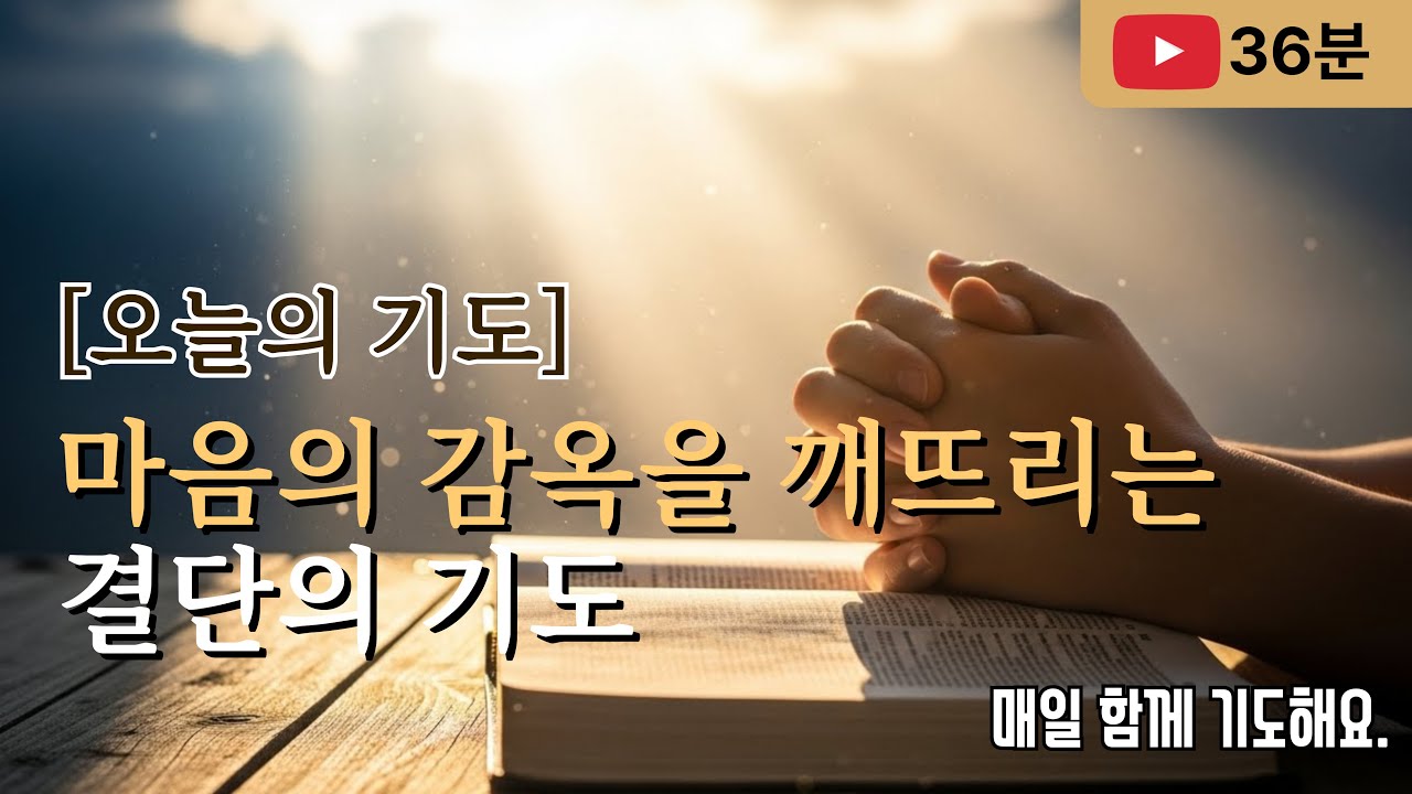 상처를 내려놓는 결단의 기도 | 오늘의 기도 | 기도문