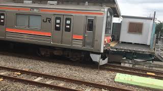 JR東日本武蔵野線205系5000番台が西国分寺駅を発車するシーン！！