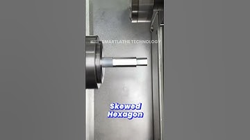 SL-X CNC Lathe | Polygon Turning of Regular & Skewed Hexagon Faces. #cnc #smartlathe #machine