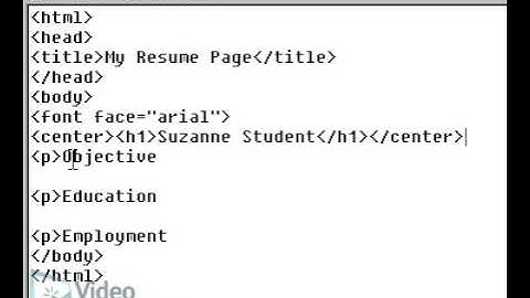 Video Professor: HTML Text Formatting Basics