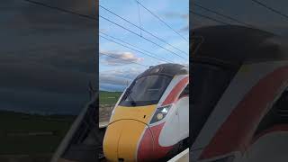 LNER Azuma Passing Prestonpans Tonight Going Towards Longniddry #lner #trainspotting #train