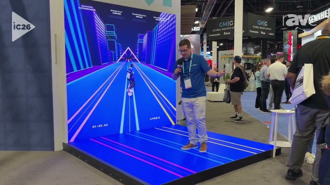 InfoComm 2026: AVI-SPL Demos XTG Infinite Runner Game Using Direct View LED Floor and Wall Panels
