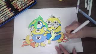 Drawing minions and bananas episode 2