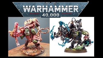 Scratchbuild Warhammer 40k Big Mek with Shokk Attack Gun