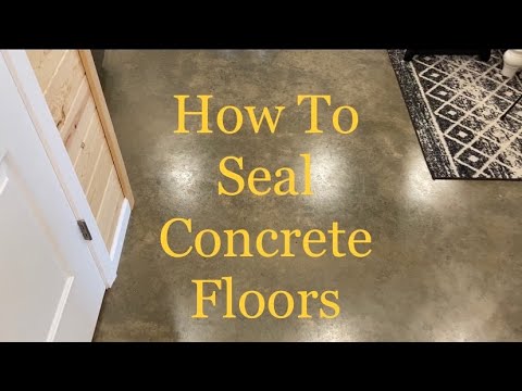 Video: Hoe behandel je betonnen vloeren?