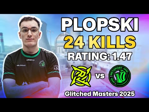 🔥 PLOPSKI POV: NUKE MASTERCLASS vs Ninjas in Pyjamas! | Glitched Masters 2025