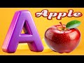 Phonics Song with TWO Words - A For Apple - ABC Alphabet Songs with Sounds for Children #zullukidstv
