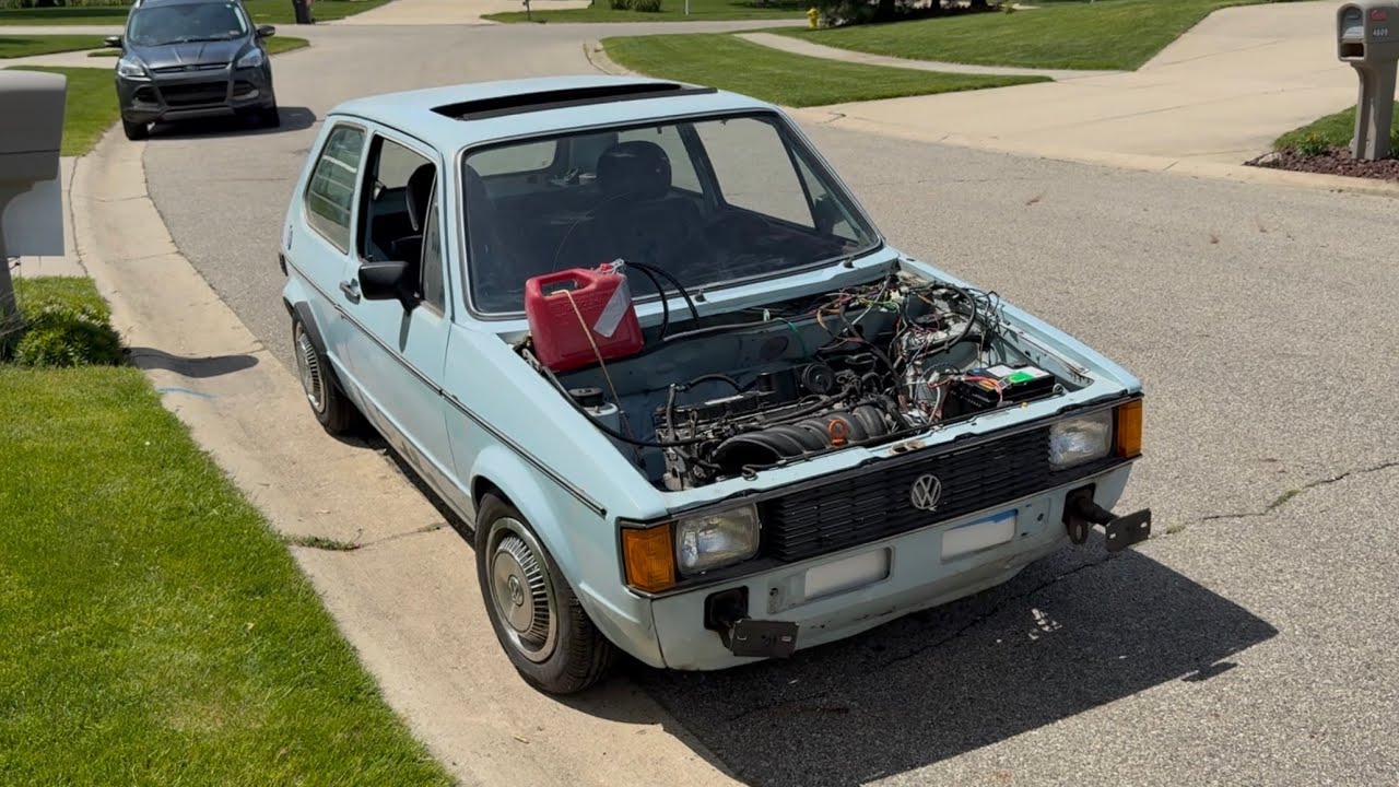 MK1 VW Rabbit 07K Swap | 2.5L 5-Cylinder Engine Transformation! - YouTube