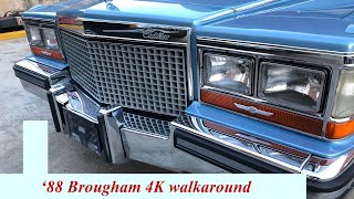 1988 Cadillac Brougham with 41k mi.  Supplemental Video in Marvelous 4K! (Sold)