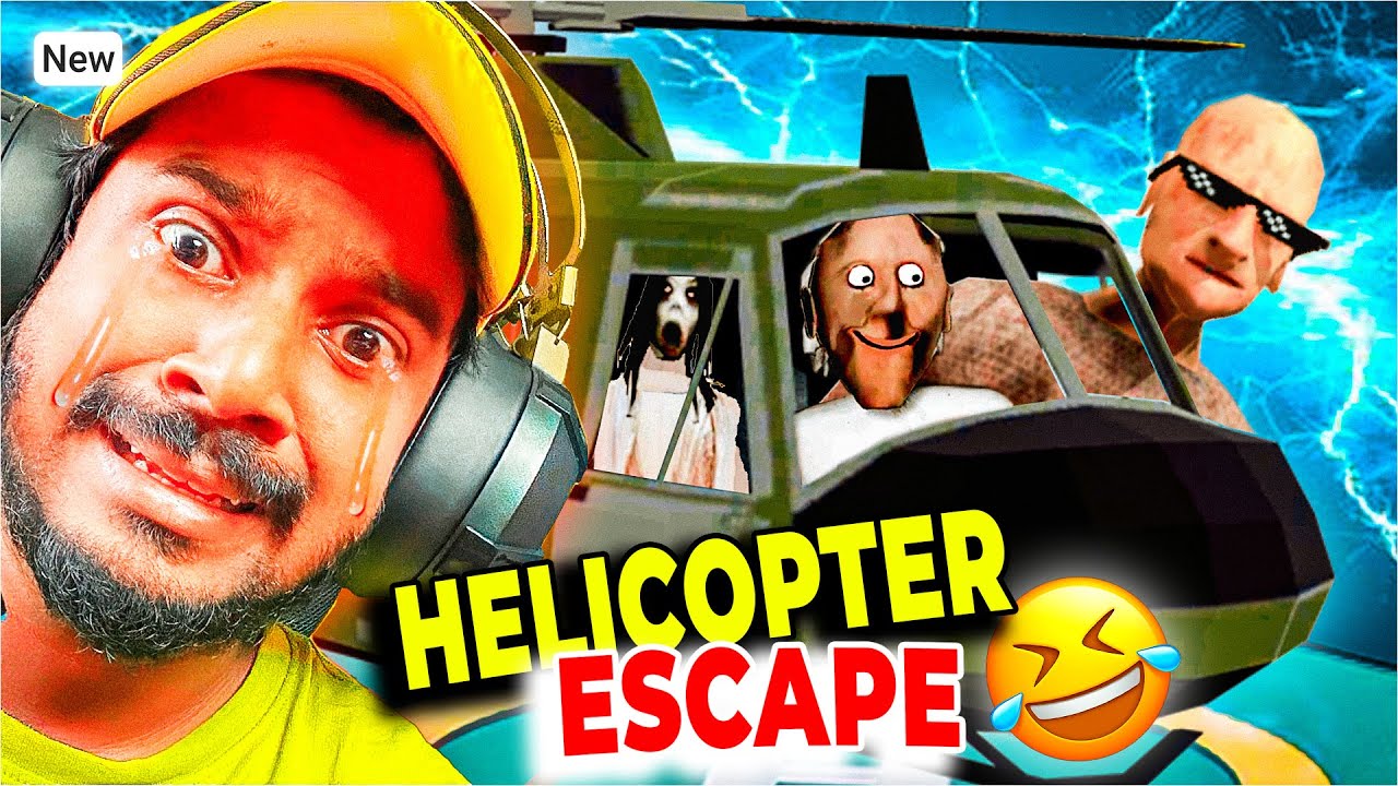 EPIC HELICOPTER 🚁 Escape from Granny's House 🏚️!!! 😱😨 Granny New Update V 1.9 unofficial (full game)