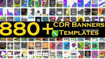 880+ Professional CDR Banners Templates Download |Sheri Sk| |Corel Draw Tutorial|