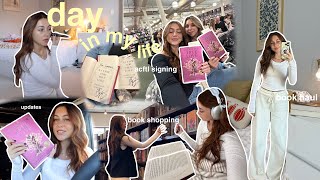 cozy day in my life🧣✨🍁 (book signing, life updates, book shopping & hauls + more)