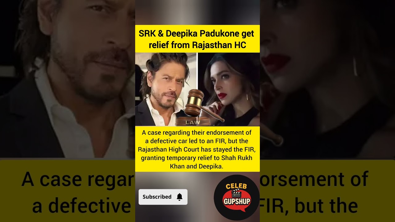 SRK & Deepika Get Court Relief 🙌 | Rajasthan HC Stays FIR in Car Endorsement Case 