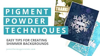 Easy Pigment Powder Backgrounds - Looks Magical!