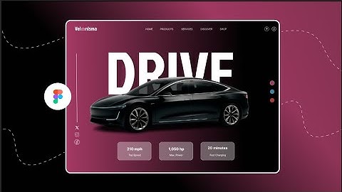 Tesla Car Website Design in Figma | Modern UI | Animation Tutorial in Figma