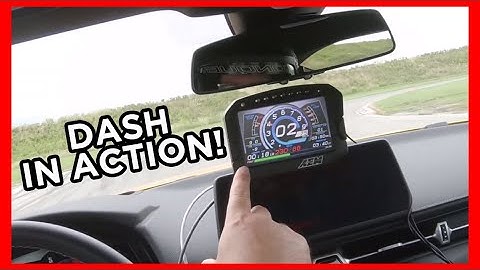 AEMs Digital Dash in ACTION on NEW Supra!