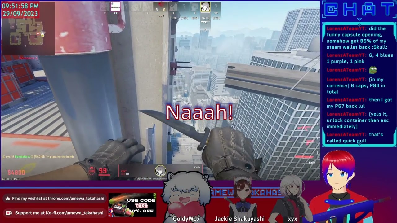 Amewa Takahashi Twitch highlights funny clip montage -Counter Strike CS:Go - Vtuber