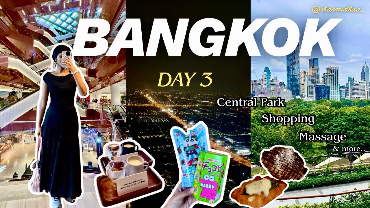 Видеоблог о третьем дне в Бангкоке | Вид на Центральный парк, шопинг, тайские закуски и расслабля...