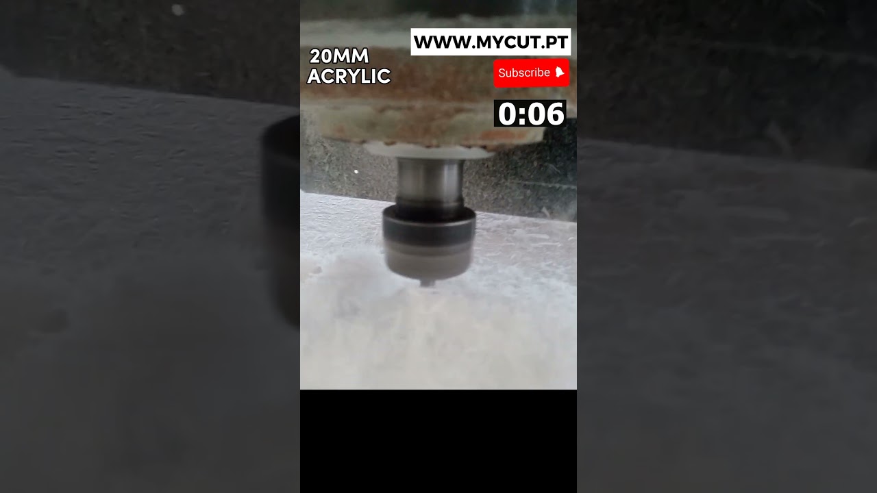 🚀 Unbelievable CNC Slicing Through 20mm Acrylic like Butter! 😱✨ 