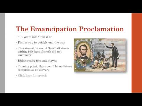 Video: Эмне үчүн Emancipation Proclamation бир дагы кулду дароо бошоткон жок?
