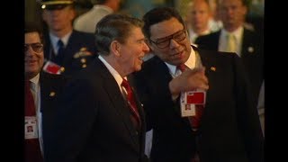 President Reagan at Toronto Economic Summit on June 21, 1988