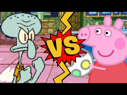 M U G E N Battles Squidward Vs Peppa Pig SpongeBob SquarePants Vs Peppa Pig 