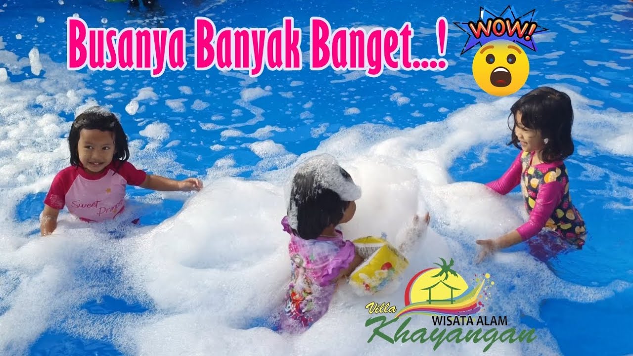 Serunya Nayyara Main Air Bersama Di Kolam Busa Villa Khayangan