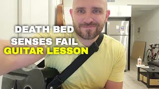 Death Bed Senses Fail guitar lesson | Easy guitar song