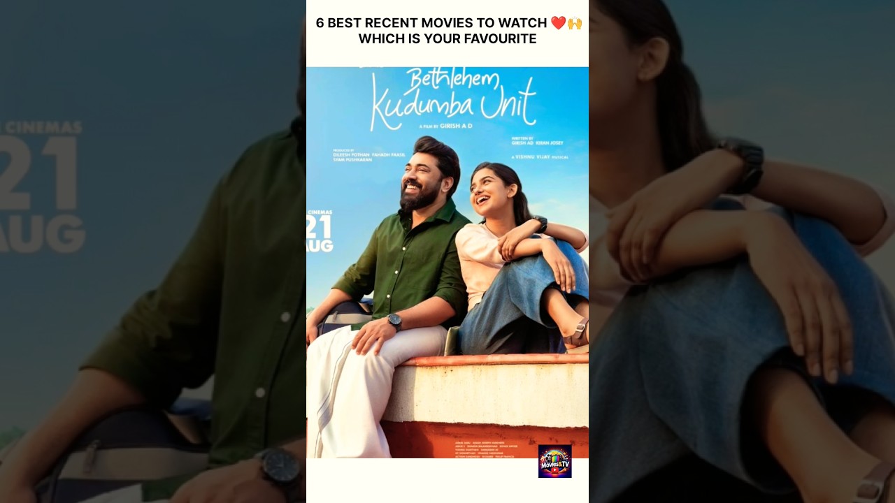 6 Recent Movies to Watch🙌❤️ #shortsfeed #movies#bollywood #mollywood #bb20 #biggboss #biggboss20