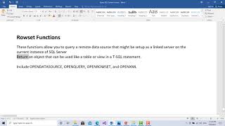 Sql Rowset Functions In Pashto Part 70